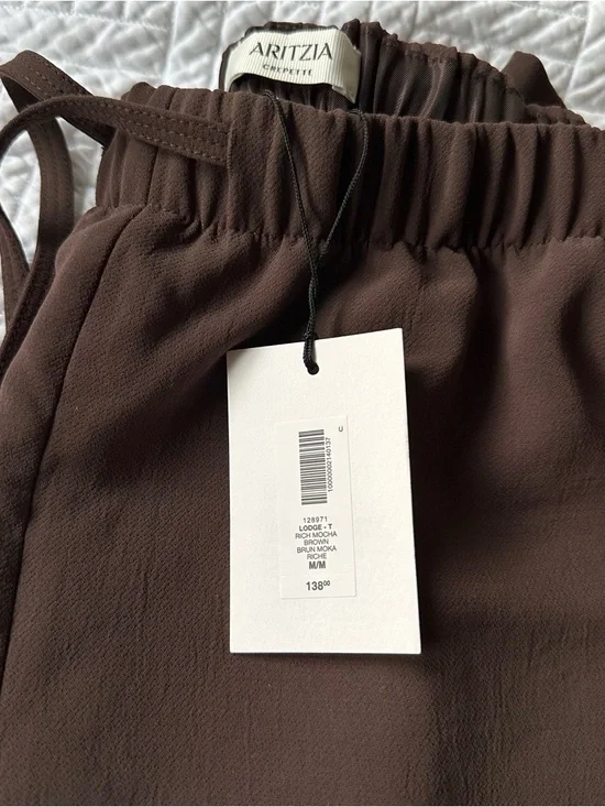 Aritzia Lodge Pants M Tall - Rich Mocha Brown - Picture 3 of 3
